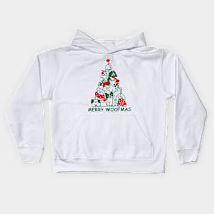 Merry Woofmas Kids Hoodie